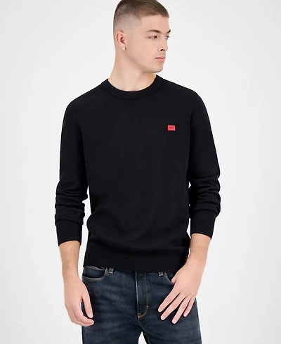 Hugo Boss Men's Cotton San Cassius Long-Sleeve Crewneck Sweater