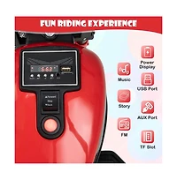 Electric Motorcycle Ride On Toy For Kids With Lights