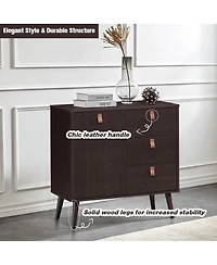 Volenca 3-drawer Sideboard Storage Display Cabinet
