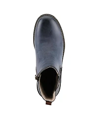 Spring Step Nonia Chelsea-Inspired Bootie with Plaid Stretch Gore and Shock-Absorbing Sole