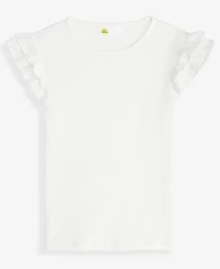 Epic Threads Little & Big Girls Ruffled-Sleeve Pointelle Top, Macy's Exclusive