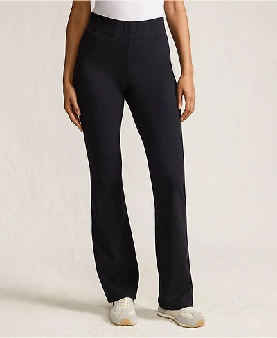 Lands' End Women's Tall Starfish High Rise Pull On Flare Pocket Pants