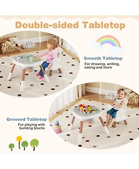 Gymax Baby 16-in-1 High Chair w/ Activity Center Booster Seat Building Block Table