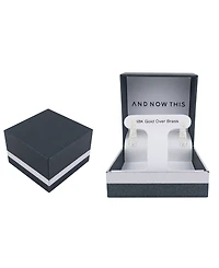 And Now THis Crystal Hinge Hoop Earrings