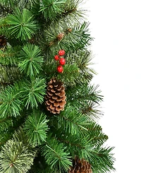 Puleo Pre-Lit Adorned Artificial Tree 3ft