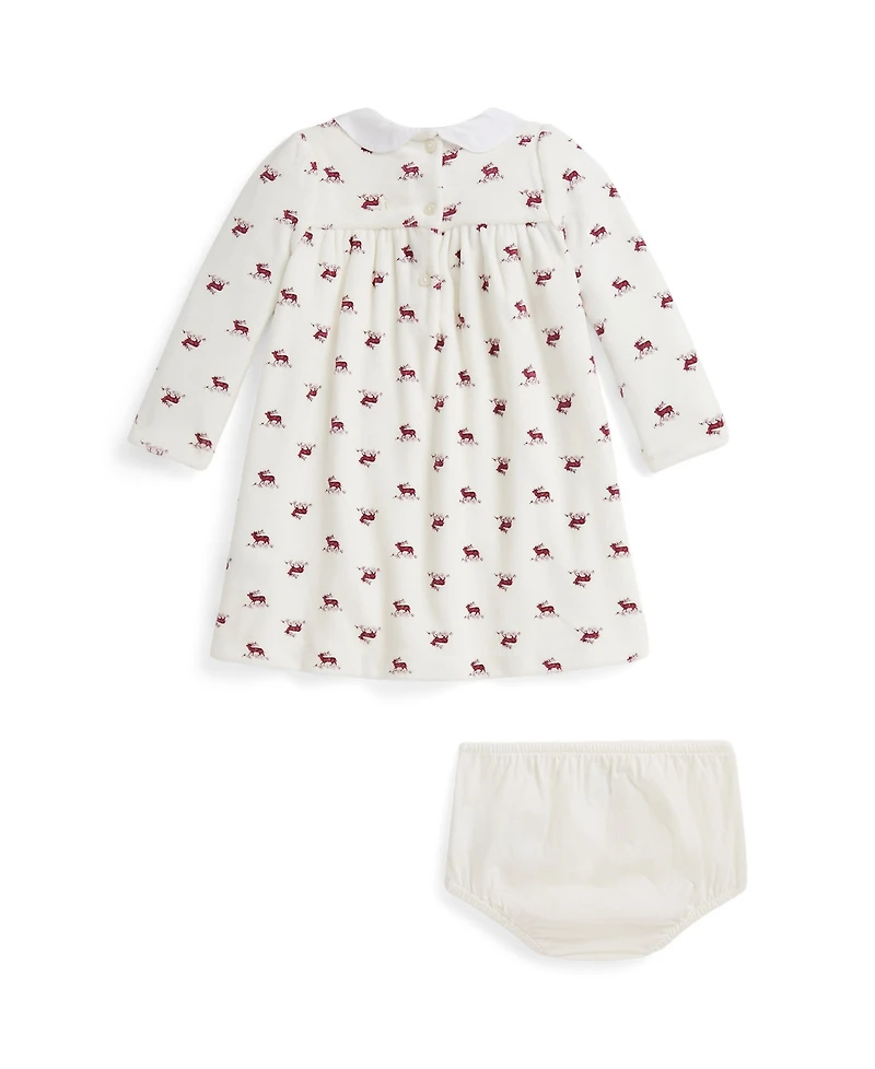 Polo Ralph Lauren Baby Girls 2-Piece Dress and Bloomer Set