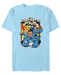 Fifth Sun Men's Fantastic 4 First Steps Short Sleeve Crewneck T-Shirt