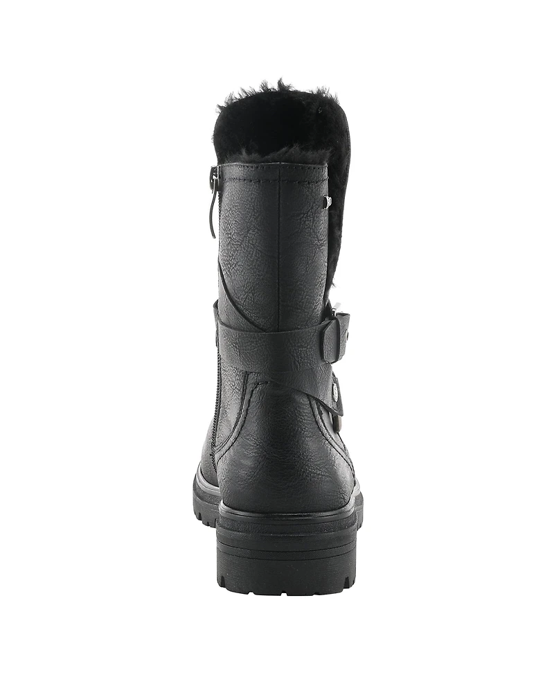 Spring Step Francala Foldover Faux Fur Booties with Relife Shock Absorbing Sole