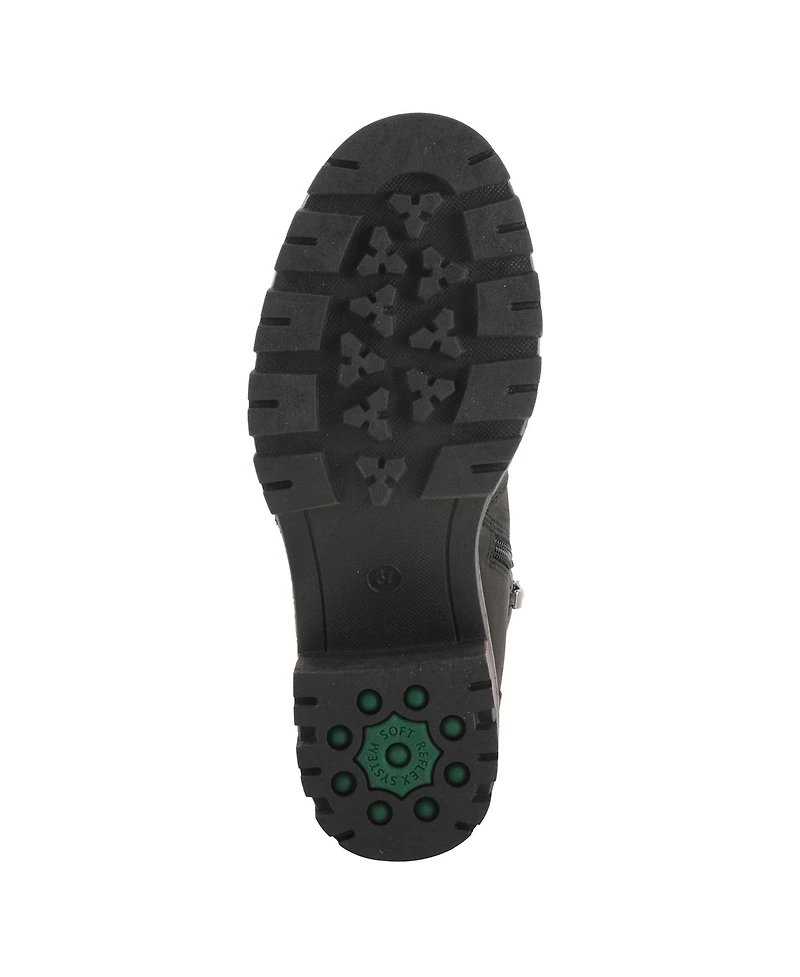 Spring Step Smokies Lug Sole Booties with Buckle Accent and Water-Resistant Finish