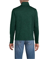 Lands' End School Uniform Men's Sweater Fleece Zip Front Jacket