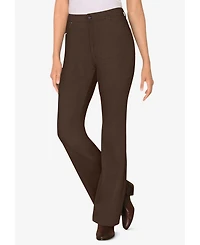 Woman Within Women's Tall Bootcut Stretch Comfort Denim Five-Pocket Jeans