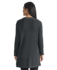 Jones New York Women's Sutton Open Front Long Sleeve Cardigan Sweater