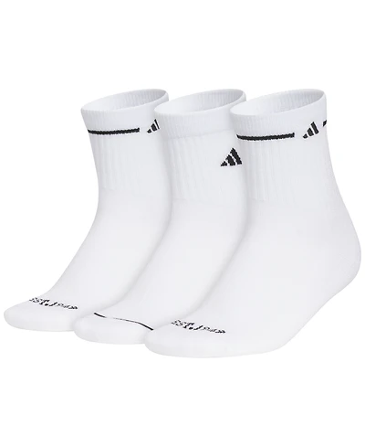 adidas Women's Cushioned Sport 3.0 3-Pack High Quarter Socks