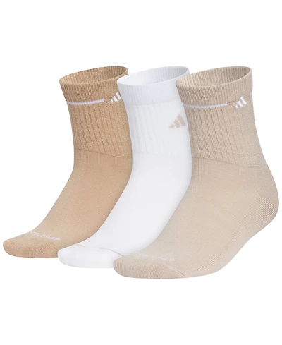 adidas Women's Cushioned Sport 3.0 3-Pack High Quarter Socks