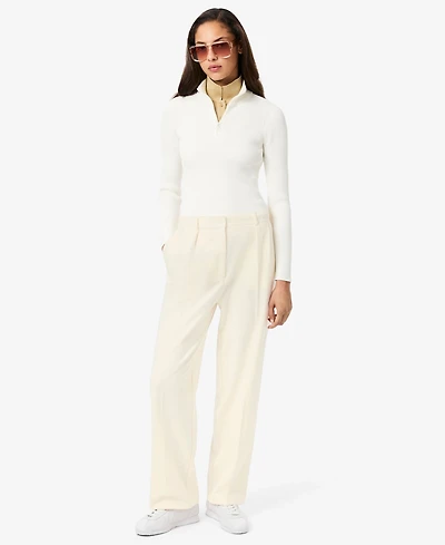 Lacoste Usa Women's Oversized Wide Leg Trousers