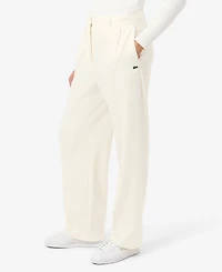 Lacoste Usa Women's Oversized Wide Leg Trousers