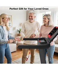 Redliro Folding Treadmill for Home with Incline, 350 lbs Capacity, Running Machine with Bluetooth Speaker