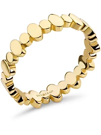 Devata Oval Link Ring in Gold Plated Sterling Silver