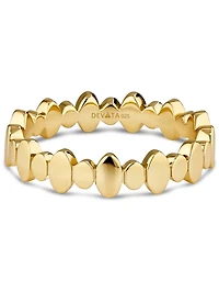 Devata Oval Link Ring in Gold Plated Sterling Silver