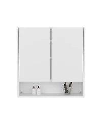 Depot E-Shop Susitna Medicine Cabinet, 2 Doors, 4 Shelves, White