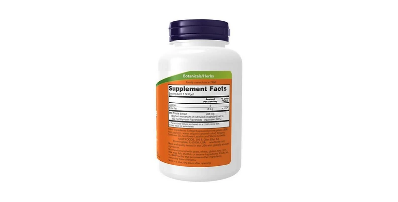 Now Foods Silymarin Milk Thistle Extract ,450 mg ,120 Softgels