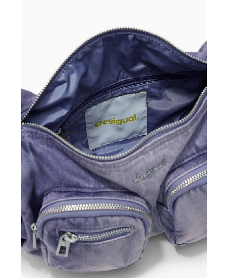 Desigual Women's Medium denim bag with pockets