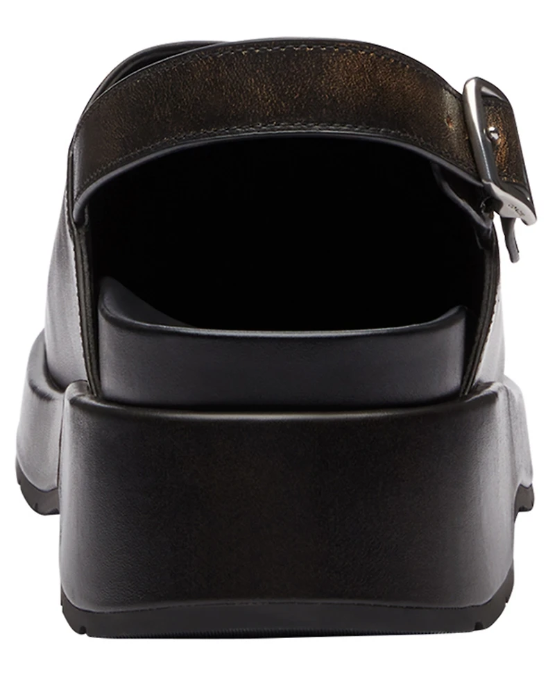 Coach Women's Sculpted C Loved Leather Platform Clogs