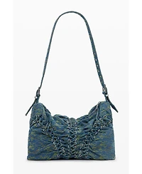 Desigual Women's Large braided denim bag