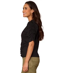 Democracy Women's Petite V-Neck Top