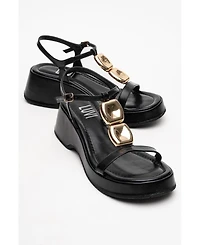 Prologue Shoes Kerry Buckle Platform Sandal (Women)