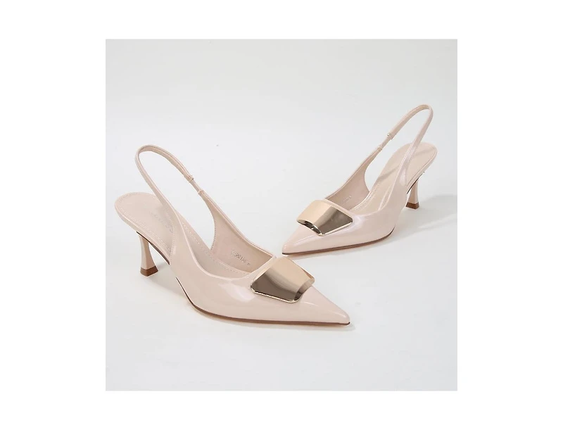 Berness Capri Slingback with Metal Accent