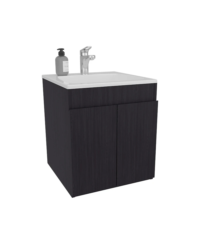 Depot E-Shop Rayle Bathroom Vanity, 2 Doors, White