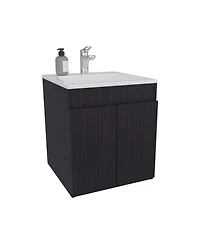 Depot E-Shop Rayle Bathroom Vanity, 2 Doors, White
