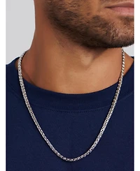 Devata Paddy Oval 5mm Chain Necklace in Sterling Silver, 18 inches
