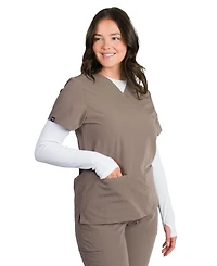 Medgear Sofia Women's Slim Scrubs Top with 3 Pockets