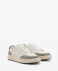 Mango Men's Combined Leather Trainer Sneakers