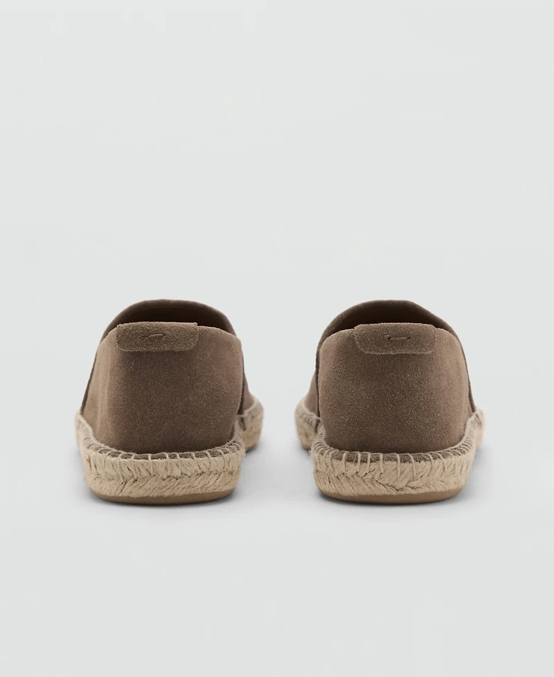 Mango Men's Jute Suede Espadrilles Shoe
