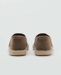 Mango Men's Jute Suede Espadrilles Shoe