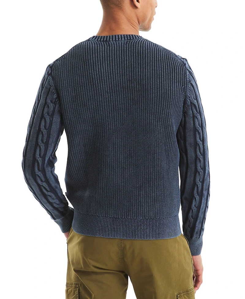 Nautica Men's Crewneck Anchor Sweater