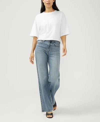 Silver Jeans Co. Women's High Rise Trouser Leg