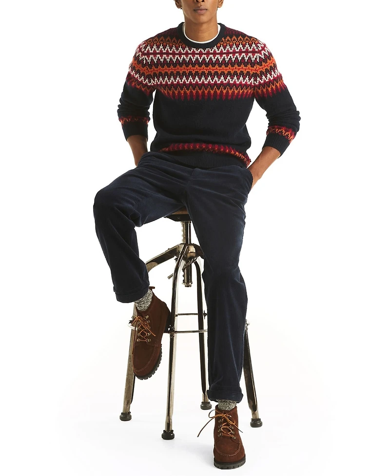 Nautica Men's Fair Isle Patterned Sweater