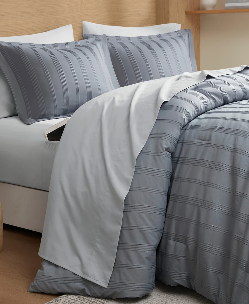 510 Design Logan Woven Striped 7-Pc. Comforter Set