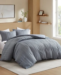510 Design Logan Woven Striped 3-Pc. Duvet Cover Set
