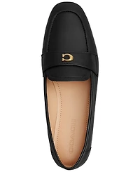 Coach Women's Signature C Round Toe Leather Loafers