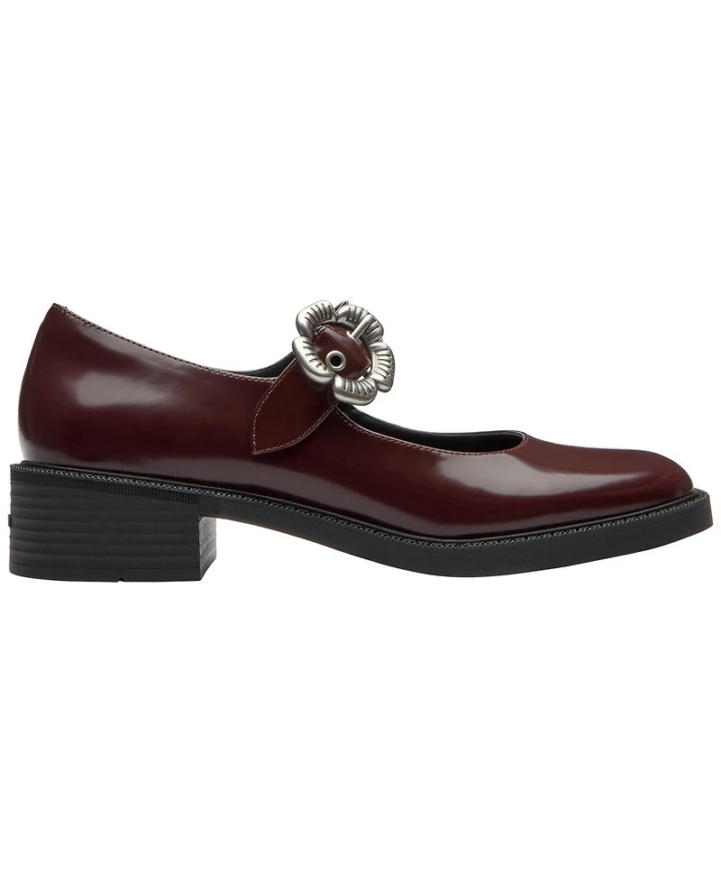 Coach Women's Tea Rose Mary Janes Slip On Flats