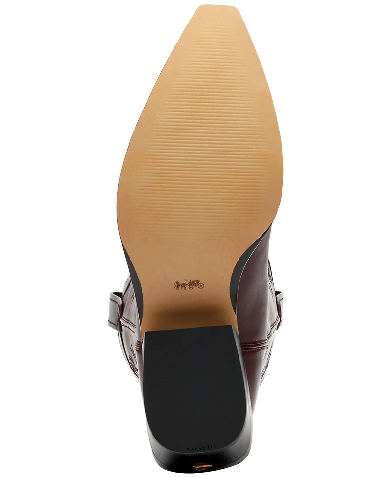 Coach Women's Aria Cowboy Slip-On Tall Boots