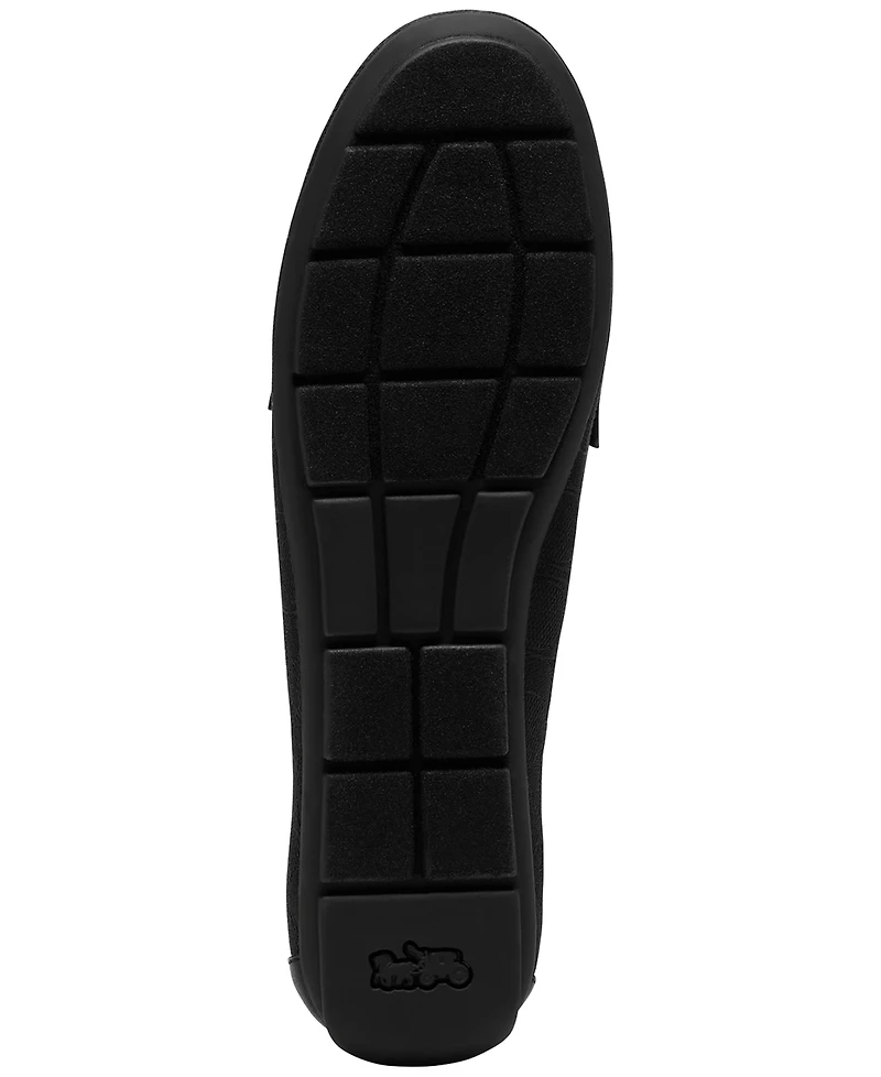 Coach Women's Sculpted C Round Toe Suede Driver Loafers