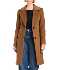Vince Camuto Women's 38" Single-Breasted Wool-Blend Boyfriend Coat
