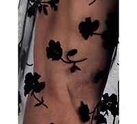 Madden Girl Trendy Plus Sheer-Sleeve Mock Neck Top