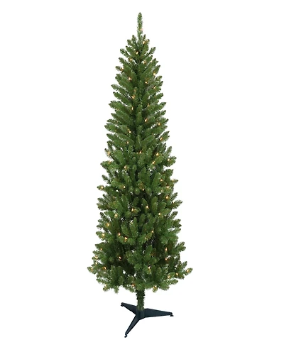 Puleo Pre-Lit Carson Pine Artificial Christmas Tree with 150 Lights, 6'